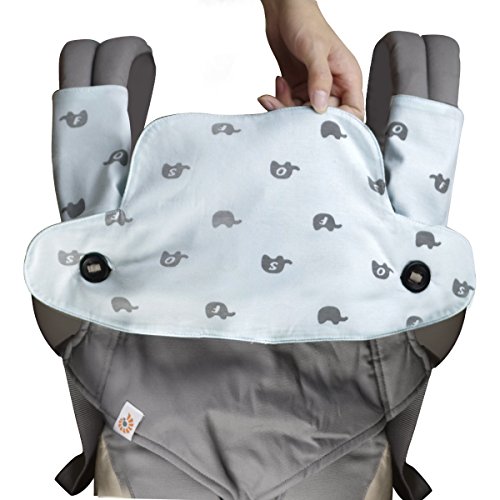 image for Grop Baby Drool and Teething Pad, Organic Cotton 3-Piece Gift Set for 