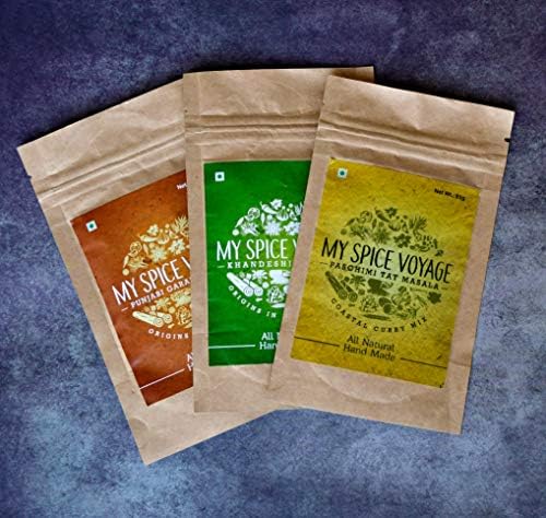 My Spice Voyage, Spice Powders,Set of 3 Combo Pack ,Hand Made, 50 GMS