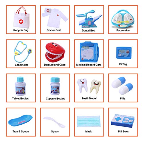 image for VIAME Toy Medical Set Doctor Kit for Kids | 31 Pcs Doctor Toys Includi