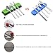 Tableware Storage Box Case with Net Bag for Flatware Chopsticks Spoon Fork in Camping Travel Picnic Office (green)