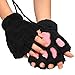 Arshiner Women Cat Bear Paw Claw Soft Winter Gloves