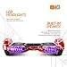 cho Spider Wheels Series Hoverboard UL2272 Certified Hover Board with 6.5 inch Wheels Electric Scooter Smart Self Balancing Wheels (Red)