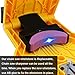 SYITCUN Chainsaw Teeth Sharpener Portable Bar-Mount Electric Chainsaw Chain Sharpening Kit Fast-Sharpening Stone Grinder Tools for Saw Chain Sharpening Tool System Abrasive Tools (Yellow)