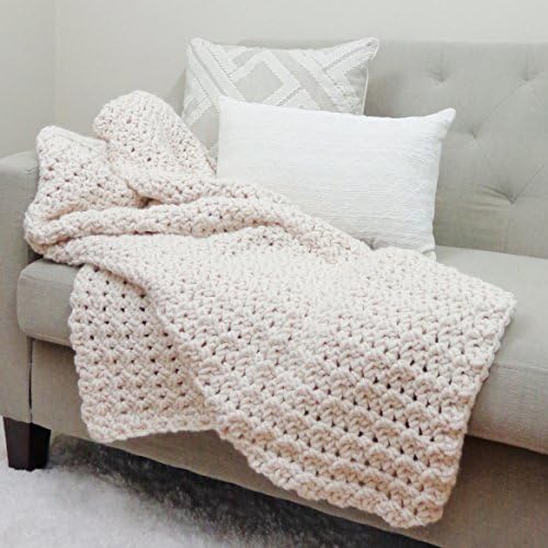 Chunky Knit Throw Blanket Crochet Afghan