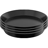 DUNPUTE Plant Saucer 4 6 8 10 12 Inch, 4 Pack Plant Tray for Planter Pot, Plastic Flower Pot Saucers Drip Water Trays for Indoors and Outdoors (10 Inch)