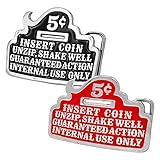Buckle Rage Adult Mens 5 Cent Always Open Bottle Opener Belt Buckle Color
