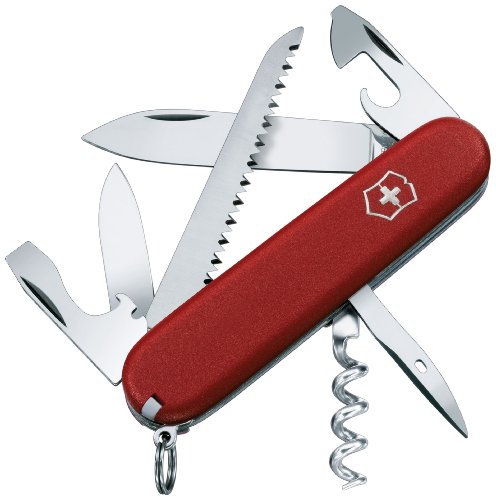 Victorinox Swiss Army Camper II Pocket Knife, Red