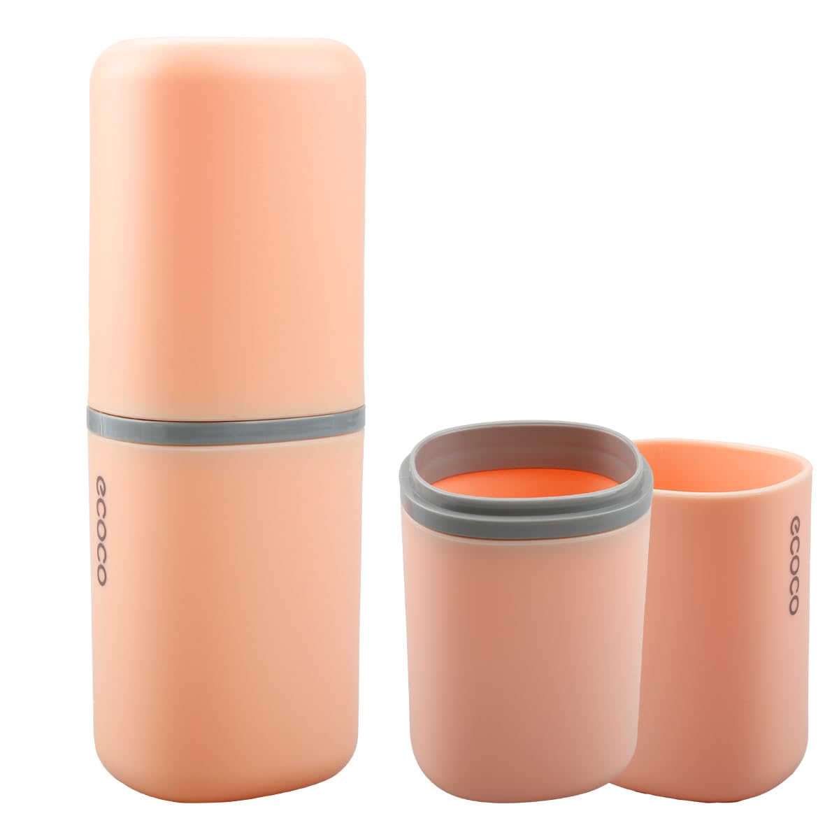 GLADFRESIT Toothbrush Travel Case,Multi-Function Portable Toothbrush Cover (Pink)