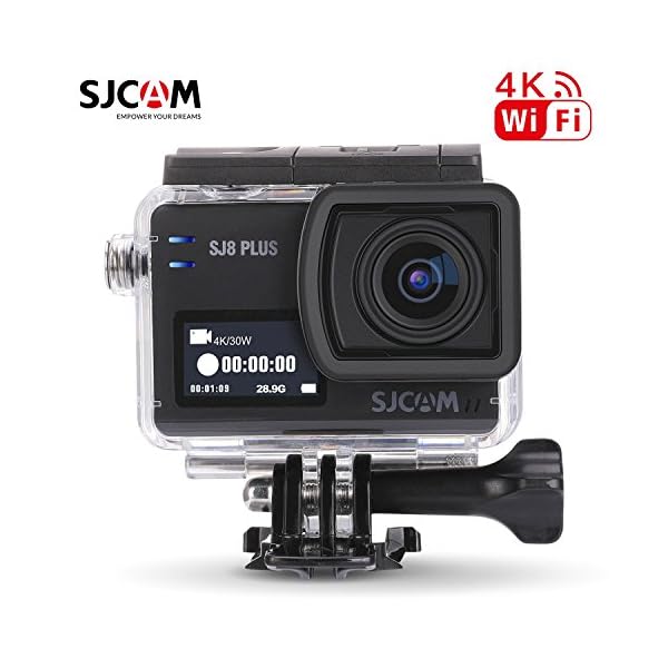 16GB TF Karte + SJCAM SJ8 PLUS Wifi Sport Action Video Kamera, HD 4K / 30FPS 12MP 170 ° Weitwinkelobjektiv 2,33 Zoll…