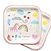 BibiParty Unicorn Birthday Party Supplies Set, Rainbow Unicorn Tableware Set for 10,Paper Plates,Paper Cups,Paper Straws,Napkins,Plastic Forks/Knives/Spoons– Complete Party Pack(Unicorn)