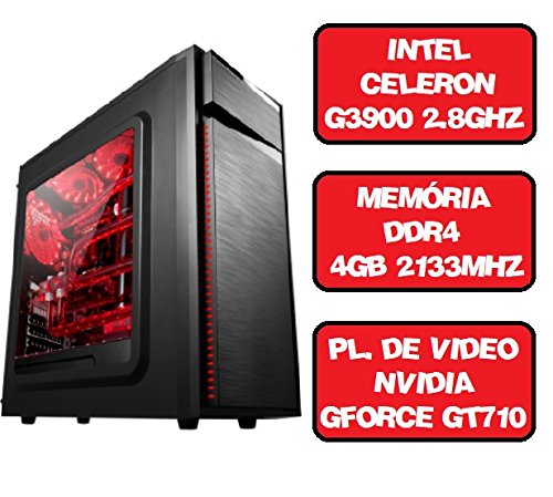 Computador Gamer Celeron G3900 Dual Core 2.8 Ghz HDMI 4Gb Nvidia Gforce GT710