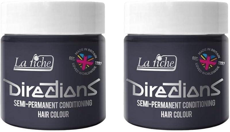 La Riche Directions Stormy Grey 2x 100ml Semi-Permanent Hair Color Tub