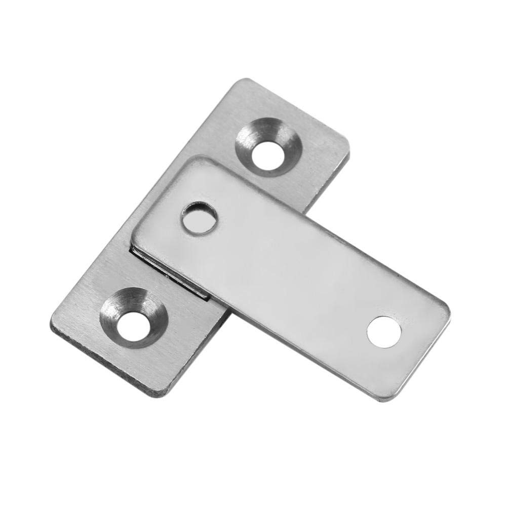Magnetic Door Catch, Metal Ultra Thin Strong Steel Door Catch Latch for Door Closure Kitchen Cabineoser Cupboard Closet Door Magnetic Latches Hardware with Screws