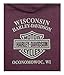 Harley-Davidson Women's Distressed H-D Pullover Hoodie, Dark Plum 5H38-HB7C