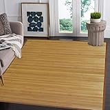 Venice Natural Bamboo 5' X 8' Floor Mat, Bamboo Area Rug Indoor Outdoor
