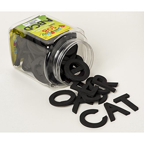 Dowling Magnets Foam Fun Magnet Black Uppercase Letters