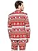 Opposuits Men's Red Christmas Suit - Festive X-Mas Holiday Nordic Outfit - Red and White Print - Includes Blazer, Pants, Tie - Size US 44