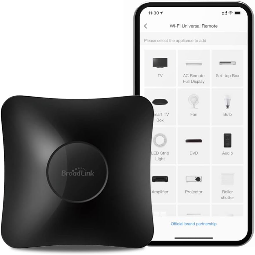 BroadLink RM4 Pro IR & RF Universal Remote Control Hub for Smart Home