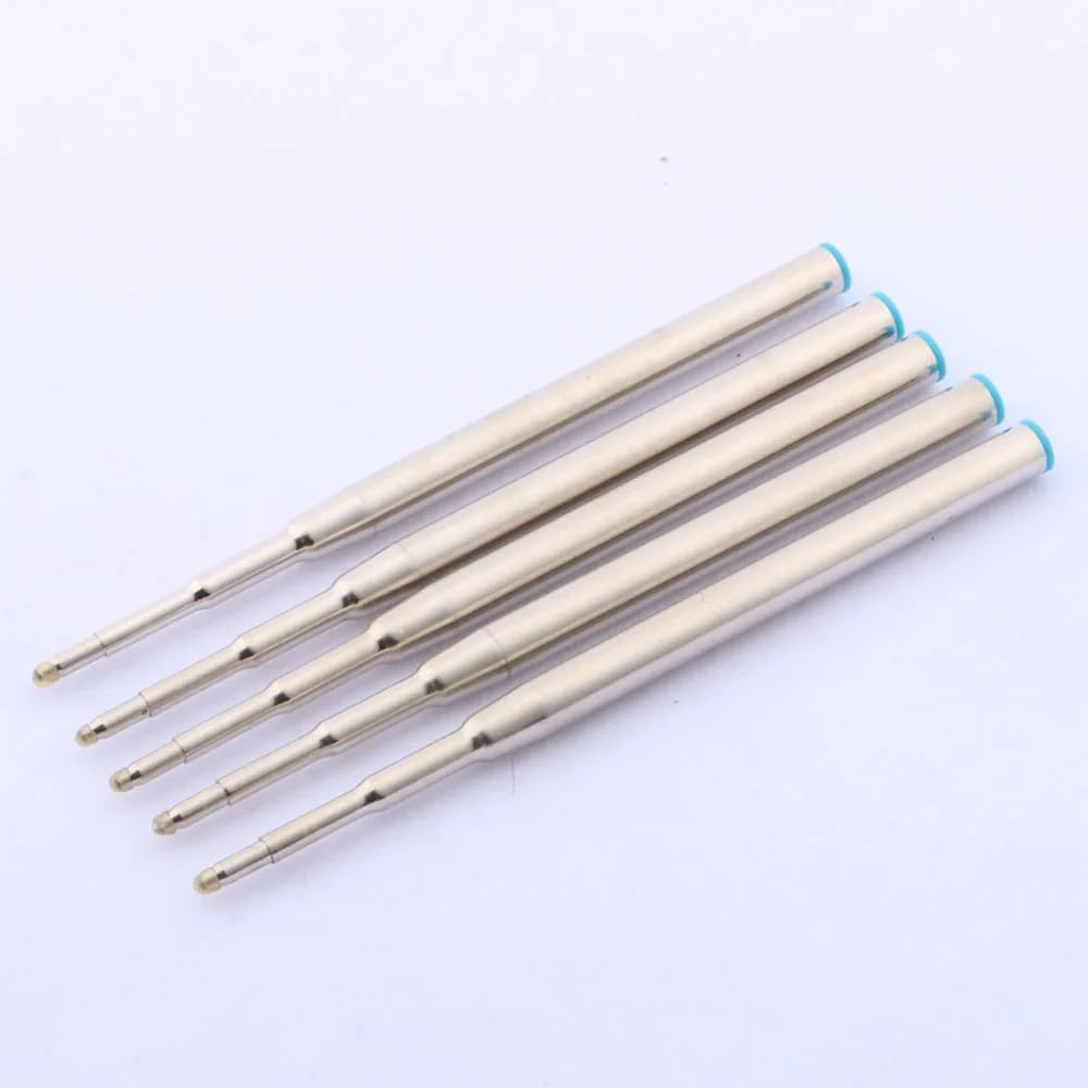 Ballpoint Pen Refills Compatible with Montblanc Ballpoint Pens. Refills in Black Gel Ink with a 0.5mm Tip Compatible with Montblanc Biros – 5 x Black Gel Ink Ballpen Refills (Blue)