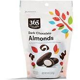 365 by Whole Foods Market, Dark Chocolate Almonds Dusted with Cocoa Powder, 6 Ounce