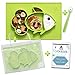 Cool Panda Premium Silicone Baby Placemat Set for Kids & Toddlers, Reusable Travel Bag, Non Slip Toddler Plates, Large Size: 15