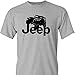 Jeep Rubicon Logo on a Sports Grey T Shirt