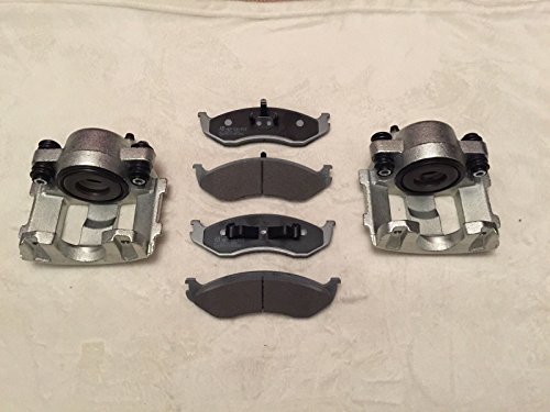 ALPHA BRAKES NTY 2 x Front Brake Calipers & Brake Pads Wrangler YJ & TJ 1990-2006