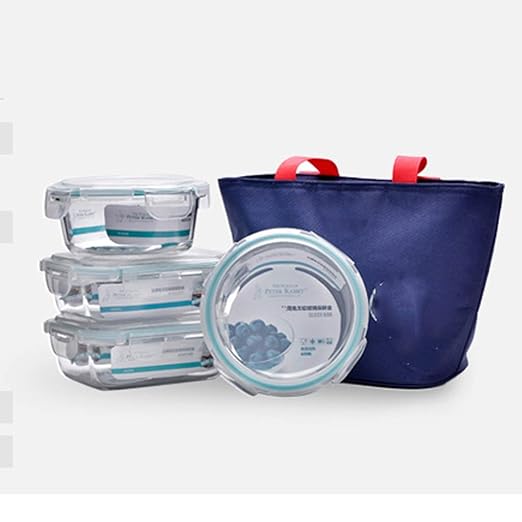 Fangfang Contenedor de Juego de Caja de Almacenamiento de Vidrio ...