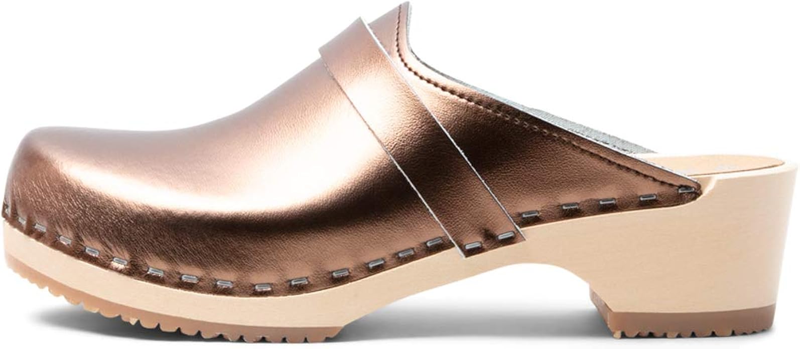 MAURI Holzclogs Damen - Echt Leder, Handgefertigt In Italien, Rutschfeste Sohle