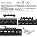 Semedea M-Lok Picatinny Rail, 5-Slot 7-Slot 13-Slot Aluminum Picatinny Rails Section for MLOK Compatible Systems with 6 T-Nuts & 6 Screws & 3 Allen Wrench (Black2, Hollow-Out Design)