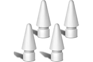 WALANT Replacement Tips for Apple Pencil 1st/2nd Gen & Pro/USB-C | Original Feeling & High Sensitivity | Durable Nibs for Writing/Drawing | Compatible with Paper-Like Screen Protector (4 Pack White)