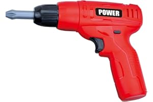 PowerTRC Kids Power Tools Mini Toy Drill Set with 3 Interchangeable Drill Bits Sound and Motion | Pretend Play | Kids Tools