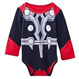 A&J Design Baby Boys' The Thor Long Sleeve Bodysuit 6-9 Months