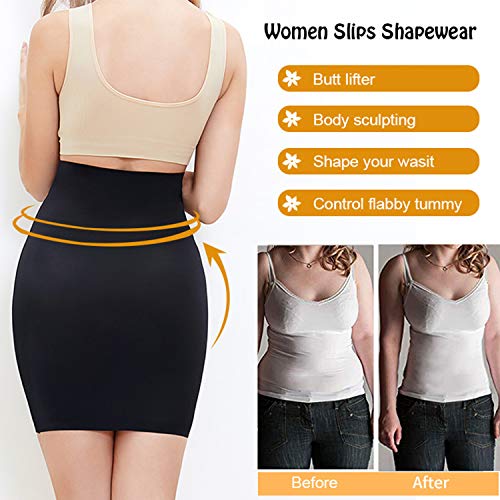 SLIMBELLE Half Slips Shaper Cool Comfort Seamless Firm Control Slip
