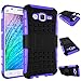 MAMA MOUTH Galaxy J5 2015 Case, Shockproof Heavy Duty Combo Hybrid Rugged Dual Layer Grip Cover with Kickstand for Samsung Galaxy J5 J500 2015(with 4 in 1 Packaged),Purple