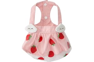 Dog Dresses Cute Puppy Dress Summer Small Dogs Lightweight Breathable Pet Clothes Comfortable Dogs Sundress Outfits Pink