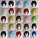 Alacos Unisex Cosplay Show Short Straight Hair Wig Women Men Cartoon Anime Con Party Dress Full Wigs Golden Wig+ Free Wig Cap
