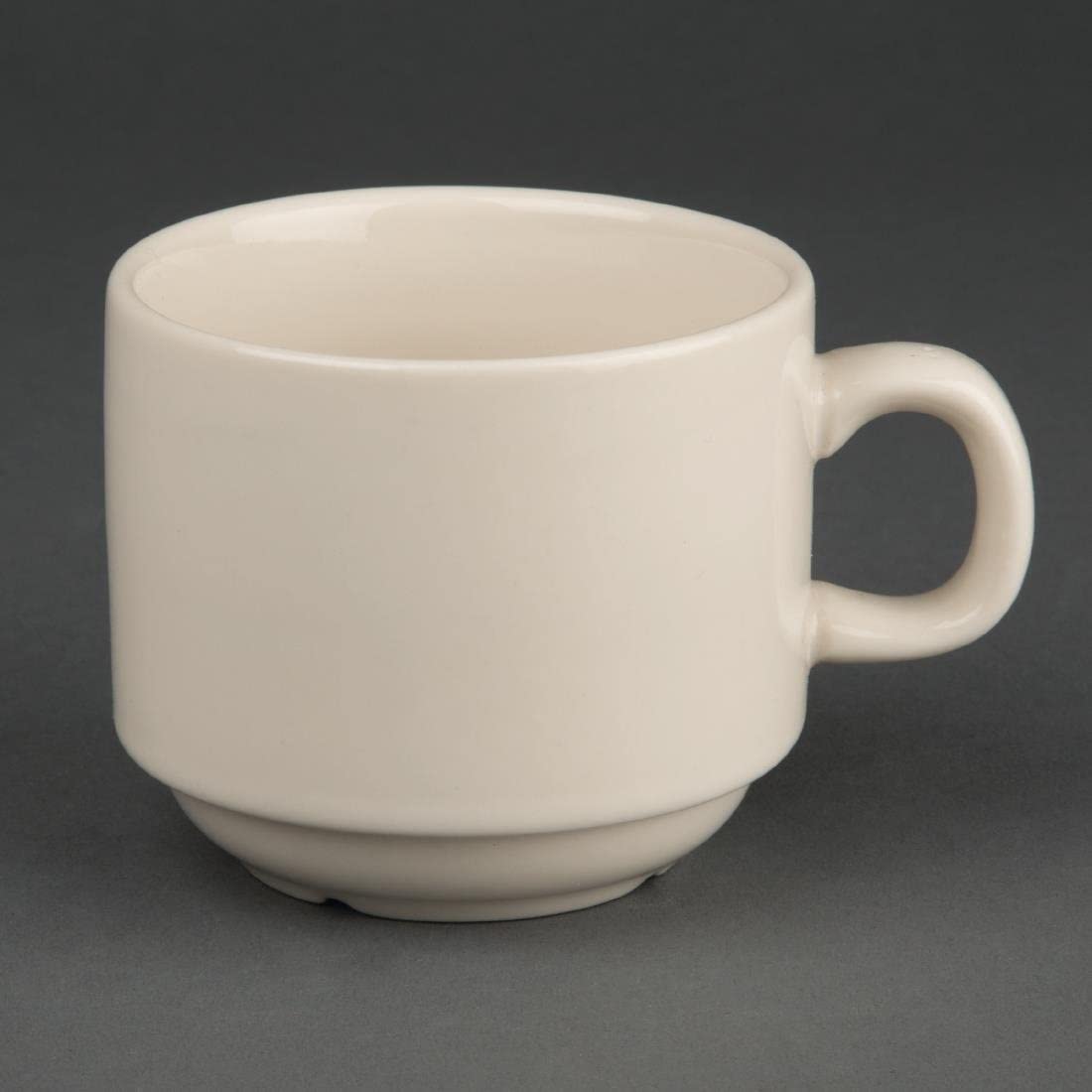 Olympia Ivory Stacking Tea Cups 206Ml 75Oz Coffee Espresso Milk Jugs 12pc