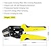 Meterk Crimping Tool Wire Crimpers With Carbon Steel Support 0.1-6mm² Adjustable Crimping Range Comfort Grip Terminals Connectors Ratcheting