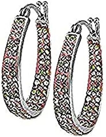 Sterling Silver Micropave Tri Row Cross Band