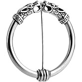 Medieval Wolf Pin Brooch, Viking Cloak Fibula, Costume Accessory for Reenactments