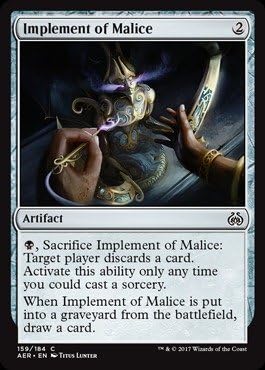 Amazon Mtg 英語版 悪意器具 Magic The Gathering Implement Of Malice 159 184 Aether Revolt トレカ 通販