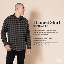 Amazon Essentials Men's Long-Sleeve Flannel Shirt