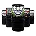 CSPRING 10PCS Riding Motorcycle Versatile Sports Half Face Mask Black Clown Bandana Seamless Universal Breathable Tube