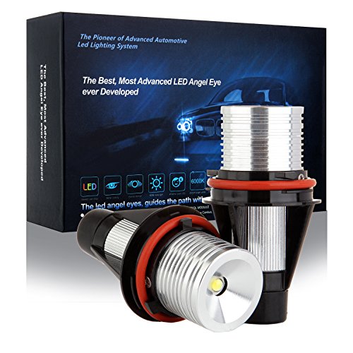 cciyu Ultra White 6000K 10W E39 Error Free CREE LED Angel Eyes Halo