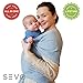 Soft Baby Wrap Sling Carriers – 100% Natural Cotton Safe for Newborn – Styles Infant Blankets – Perfect for Shower Gift - Color Grey