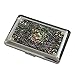 Mother of Pearl Design Engraved Metal Stainless Steel Cigarette Holder Case Storage Box (Arabesque)