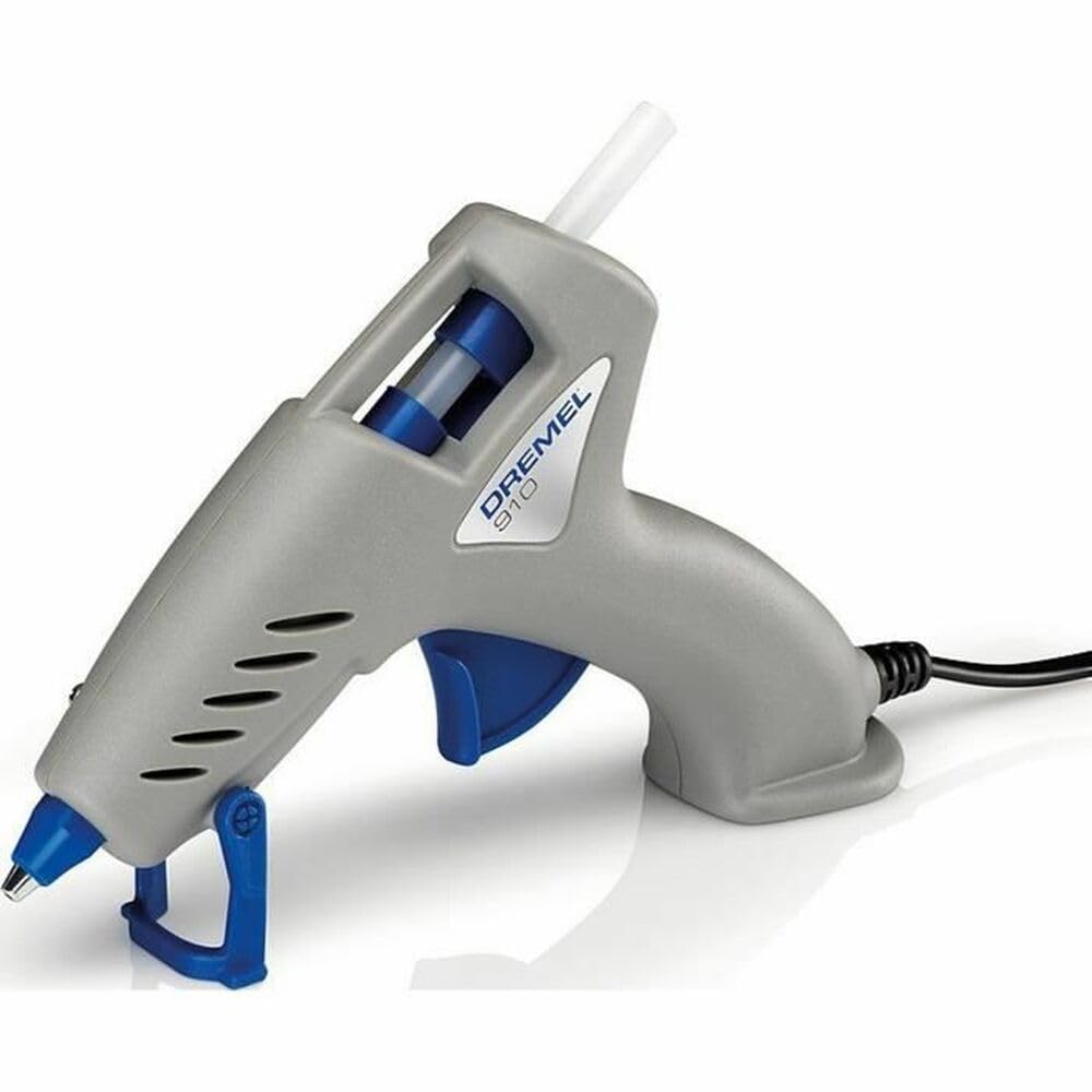 Dremel 910 Hot Glue Gun 240 V with Precision Non-Drip Tip and 3 Multi-Purpose 7 mm Glue Sticks for DIY, Home Improvement, Crafts and Quick Fixes