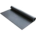 Rubber-Cal Anti-Vibration Washing Machine Mat - 3/8" x 4ft Wide x 6ft Long - Black Rubber Floor Protector