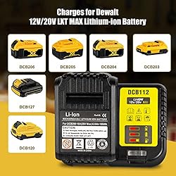 DCB112 12V/20V MAX Lithium Ion Charger Compatible